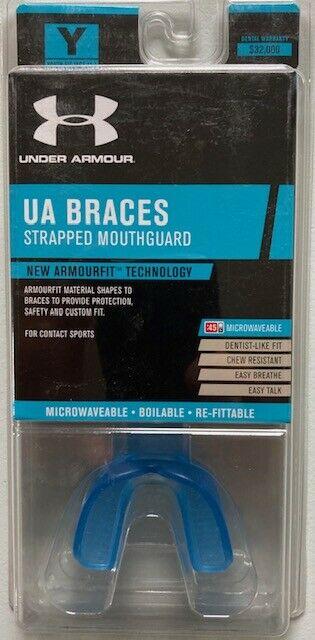 8-11 Armourfit Strapped Mouth Guard White Free Shipping Details about   NIB Under Armour Youth 