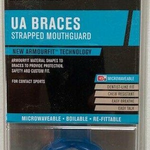 NIB Under Armour UA Braces Strapped Youth Mouth Guard Free Shipping