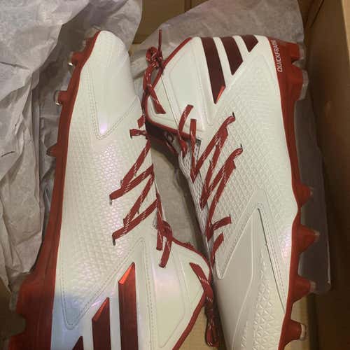 Red Men's Molded Cleats Adidas Cleats