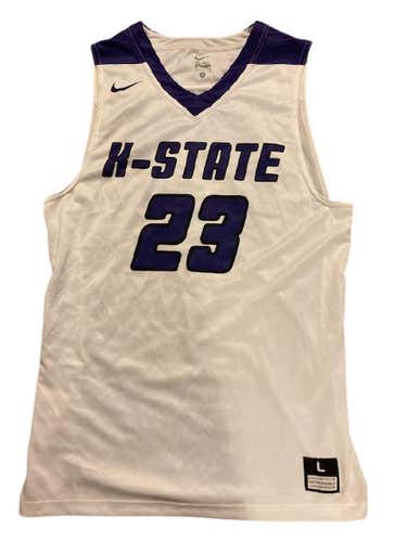 NWT Nike Playmaker Kansas State Men's Basketball Jersey White Purple Sz. L Free