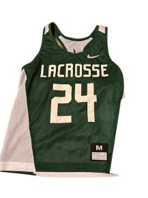 NWT Nike Girl's Reversible Lacrosse Jersey White Green Sz. M Free Shipping