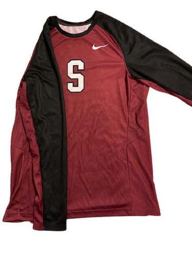 New W/O Tags Nike Stanford Women's Basketball Long Sleeve Shooting Shirt Sz. M