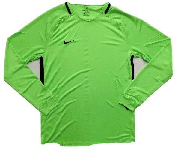 NWT Nike DRI-FIT Long Sleeve Soccer Jersey Neon Highlighter Green Men’s M