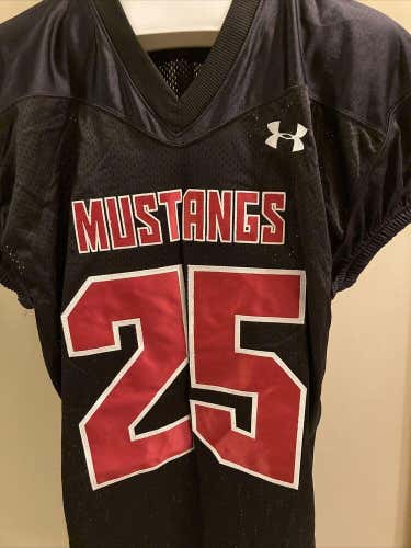NWT Under Armour SMU Mustangs Jersey Black Sz. L Free Shipping