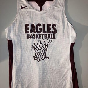 New W/O Tags Nike Reversible Basketball Practice Jerseys White/Maroon Sz. M