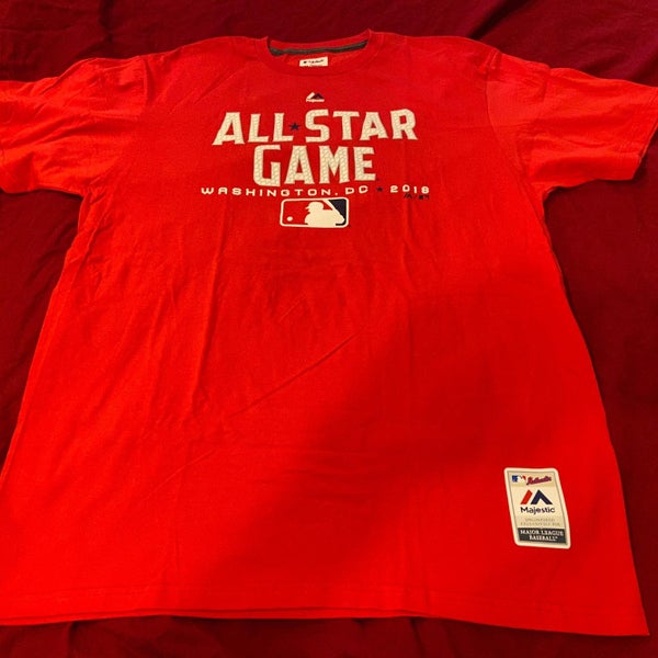 2010 MLB ALL STAR GAME Majestic AMERICAN LEAGUE Red Pullover