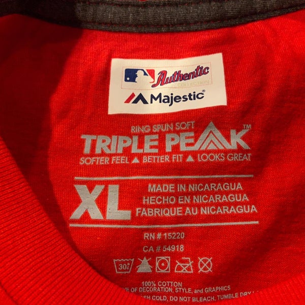 Vintage Washington Nationals Ring Spun Soft Triple Peak Shirt 