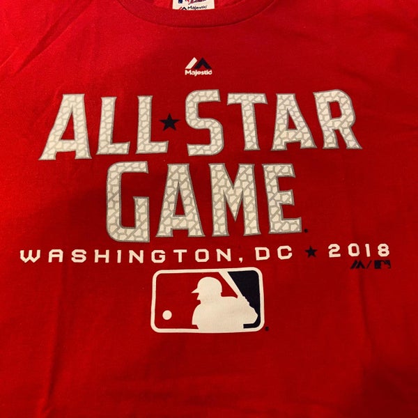 2010 MLB ALL STAR GAME Majestic AMERICAN LEAGUE Red Pullover Jersey Adult  Large