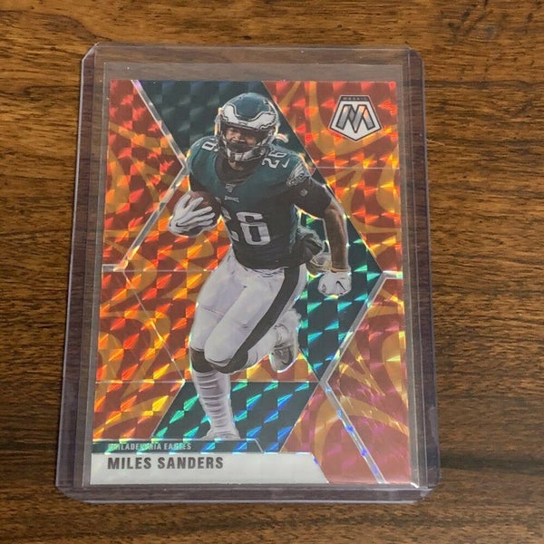 Miles Sanders Philadelphia Eagles Mosaic Orange Reactive Prizm