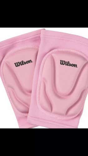 New Wilson Adult Volleyball Knee Pads Pink Free Shipping