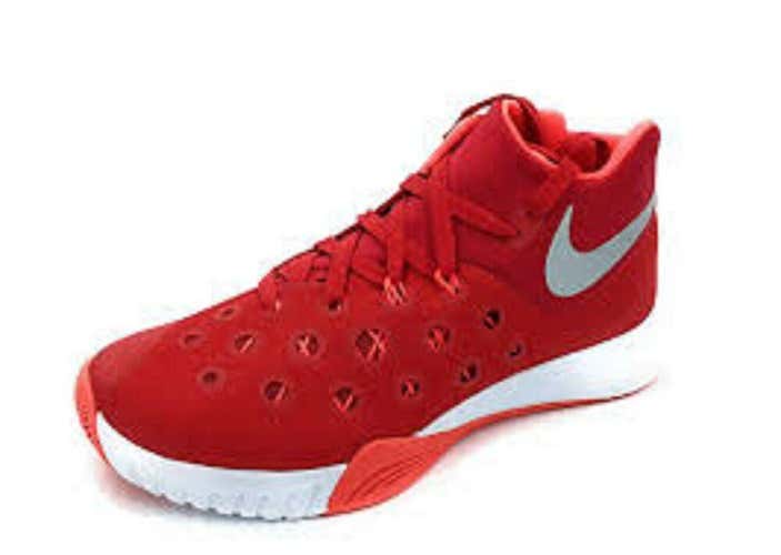 NIB Nike Zoom Hyperquickness TB Basketball Shoes University Red Free Shipping