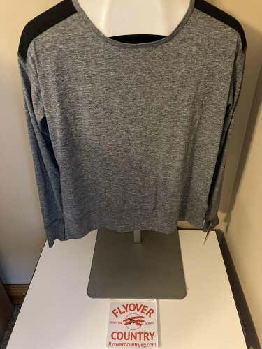 NWT C9 by Champion Long Sleeve Training Top Grey/Blk Sz. XS Free Shipping
