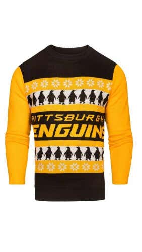 NWT Pittsburgh Penguins Officially Licensed LED Ugly Sweater XXL Free Shipping