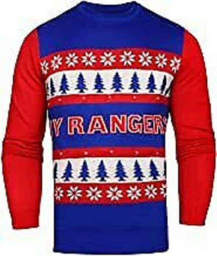 NWT New York Rangers Officially Licensed LED Ugly Sweater Size M Free Shipping