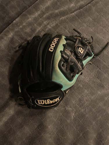 Black High School/College Infield A2000 11.5" Baseball Glove