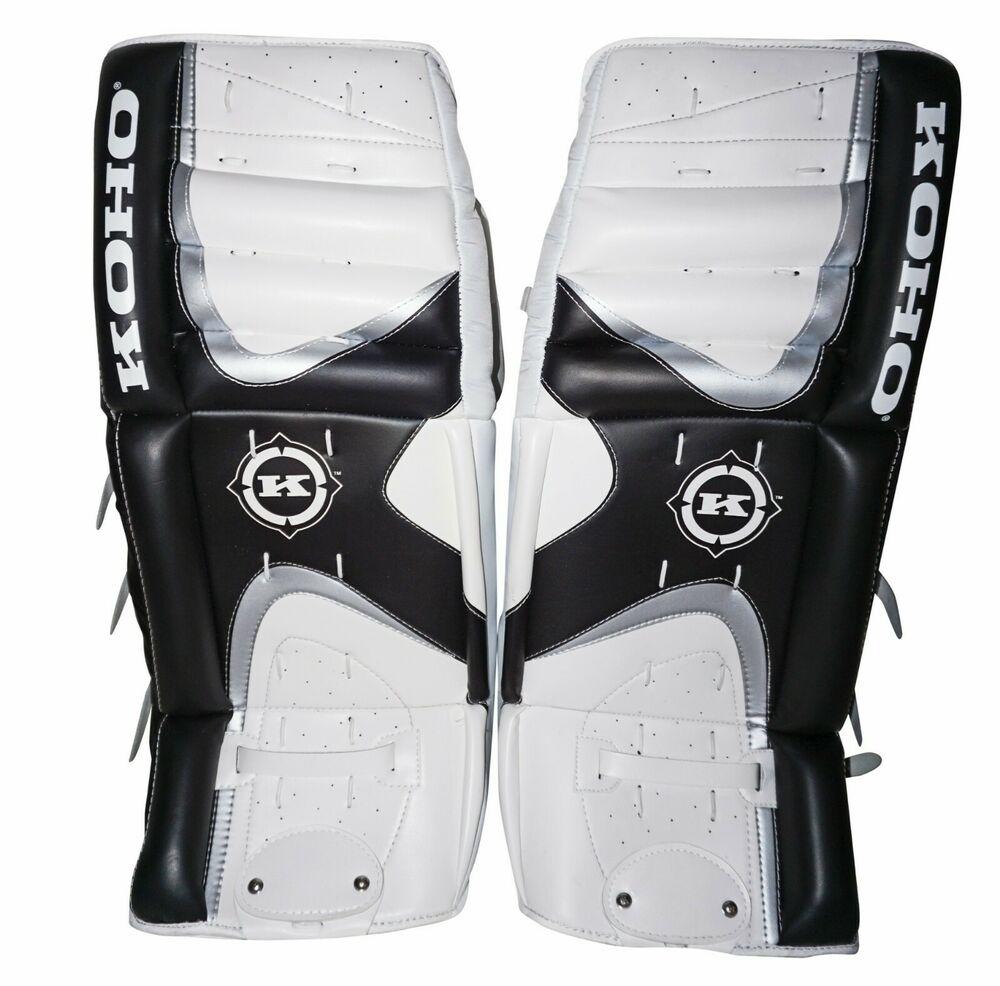 KOHO 570 MODEL JR TO INT GOALIE LEG PAD ICE HOCKEY 28" VINTAGE GOAL