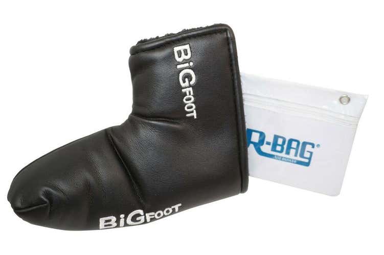 SOLARI BIGFOOT BACK-SET MALLET/BLADE - USED GOLF PUTTER COVER & R-BAG POUCH