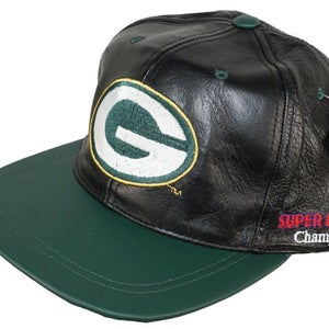 GREEN BAY PACKERS NFL SUPER BOWL XXXI FOOTBALL - LEATHER HAT 1997 VINTAGE NEW