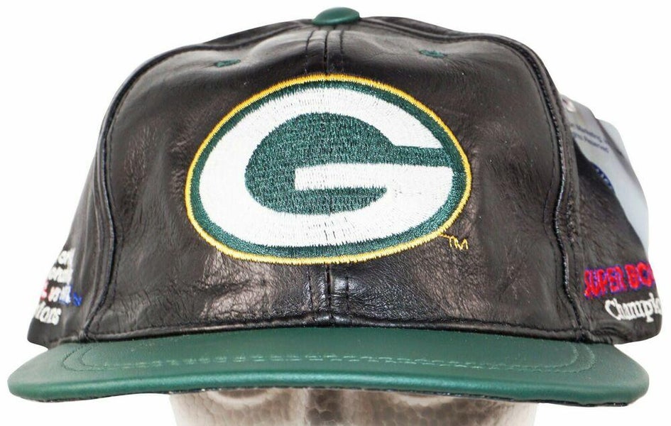 GREEN BAY PACKERS NFL SUPER BOWL XXXI FOOTBALL - LEATHER HAT 1997 