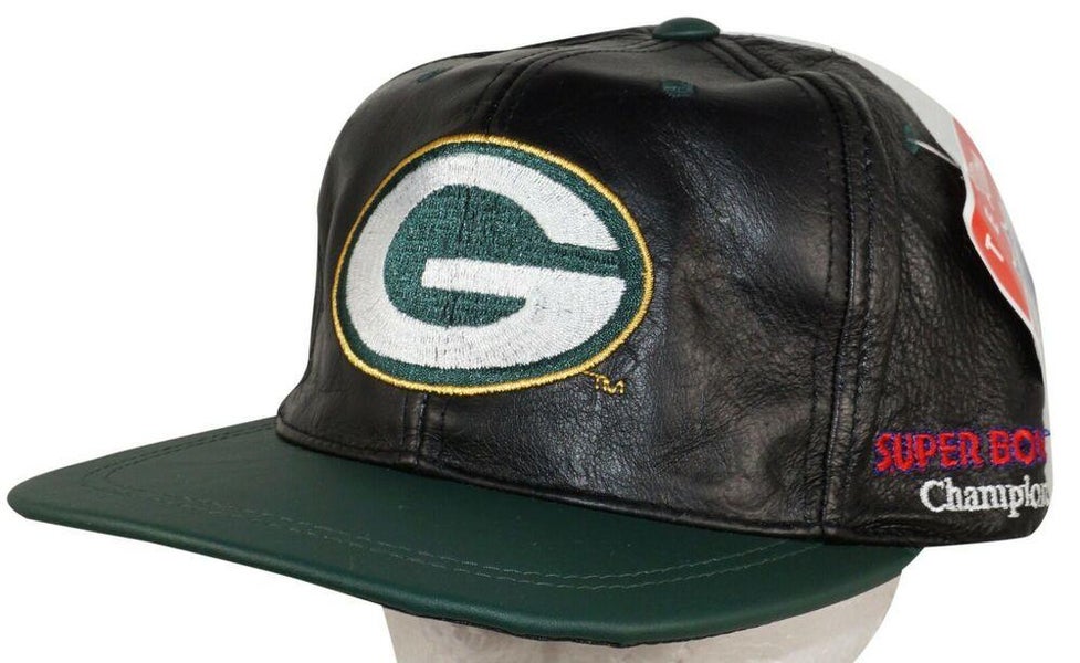 GREEN BAY PACKERS NFL SUPER BOWL XXXI FOOTBALL - LEATHER HAT 1997 