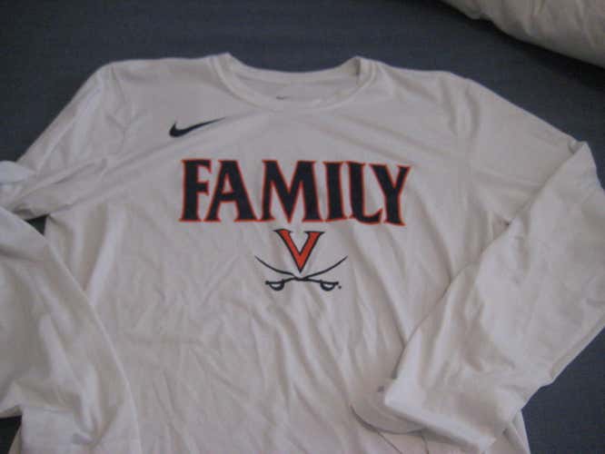 Nike UVA Virginia lacrosse team shooter shirt NEW L large long sleeve