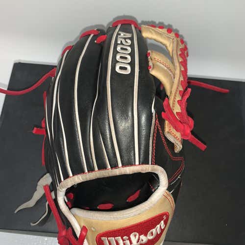 Black High School/College Infield A2000 11.75" Baseball Glove
