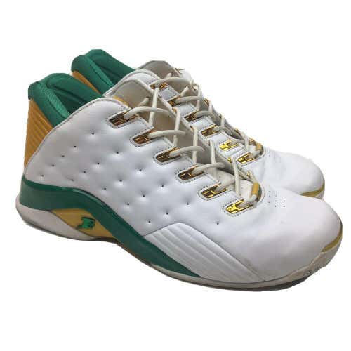 Reebok Iverson Answer VII (7) Basketball Sneaker "Bethel" Green/Yellow Sz 9.5