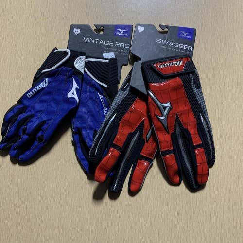 Mizuno Batting Gloves 2-pack size M
