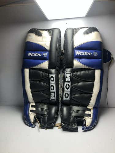 Used Ccm Heaton 8pro Ice Hockey Goalie Leg Pads
