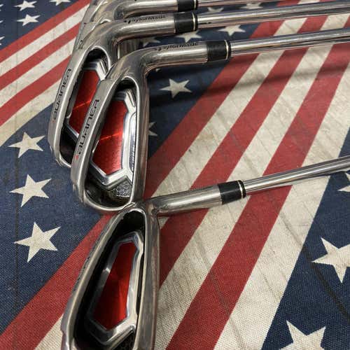 Used Men's RH TaylorMade Burner Superlaunch Regular Flex Steel Shaft Iron Set(4-AW)- 155267