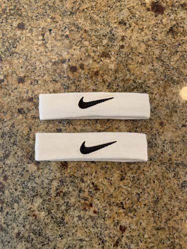 White Nike Bicep Bands