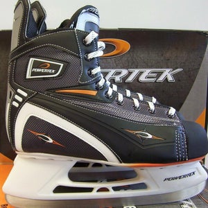 New Powertek Q5 Ice Hockey Skates size Junior 2 D kids recreational rec 2.0 JR