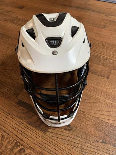 White Adult Player's Warrior Burn Helmet