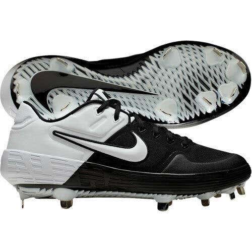 NIKE ALPHA HUARACHE ELITE ELT II METAL BASEBALL CLEATS SHOES MENS SIZE 9.5 TROUT BLACK BRAND NW $100