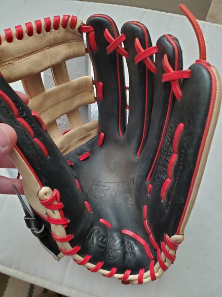 Used Rawlings Right Hand Throw Heart of the Hide Baseball Glove 12.75"