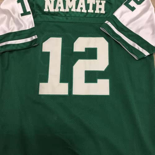 NY Jets Joe NamathGreen Adult Size 54 Mitchell & Ness