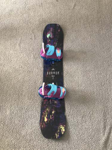 Used Burton Deja Vu With Bindings 138 Snowboard