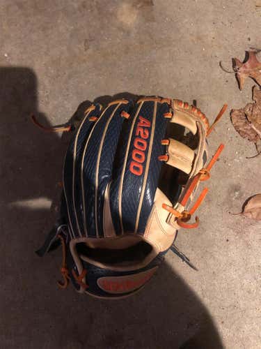 Blue High School/College Infield A2000 11.5" Baseball Glove