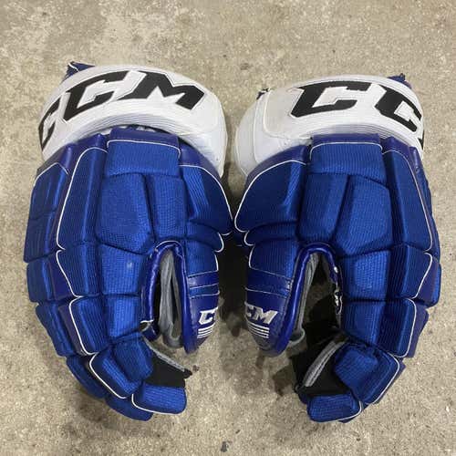 Blue Senior CCM 13" CCM HGCLPR Gloves - Team Stock Tampa Bay Lightning 13" Pro Stock Gloves