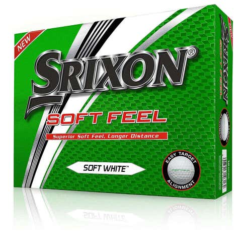 Srixon Soft Feel Golf Balls (Soft White, 2017, 12pk) 1 Dozen NEW