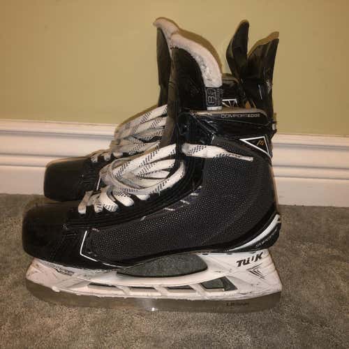 Bauer Supreme 1S Size 8.5D Senior Hockey Skates With Brand New Steel and Shotblocker