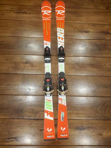 Used 2017 Rossignol Hero FIS SL Pro Race Skis With New SPX10 Race Bindings
