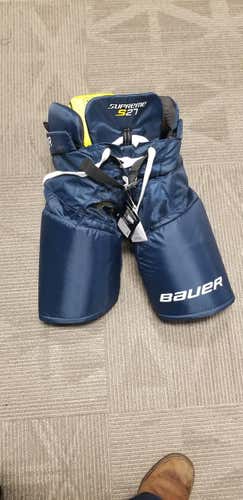 Navy blue New Junior Medium Bauer Supreme S27 Hockey Pants