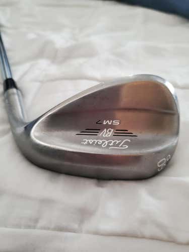 Used Men's Titleist Vokey Custom Tour Grind SM7 Raw Wedge Stiff Flex 60 Steel Shaft