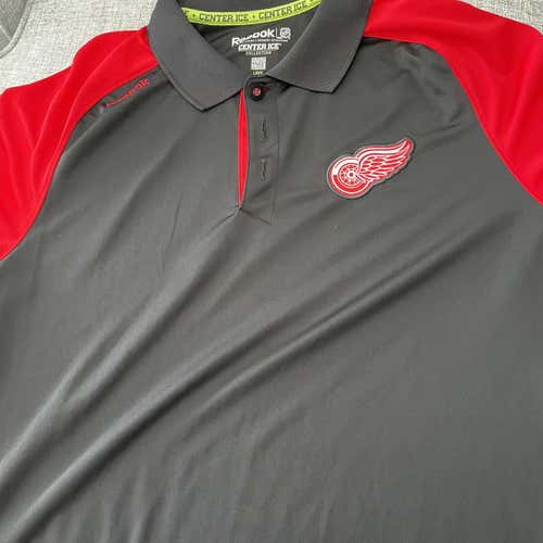 Red Wings Adult Large Reebok Polo