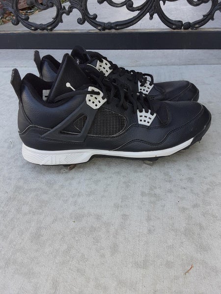Black Used Adult Men's Size 11 (Women's 12) Metal Air Jordan Cleats