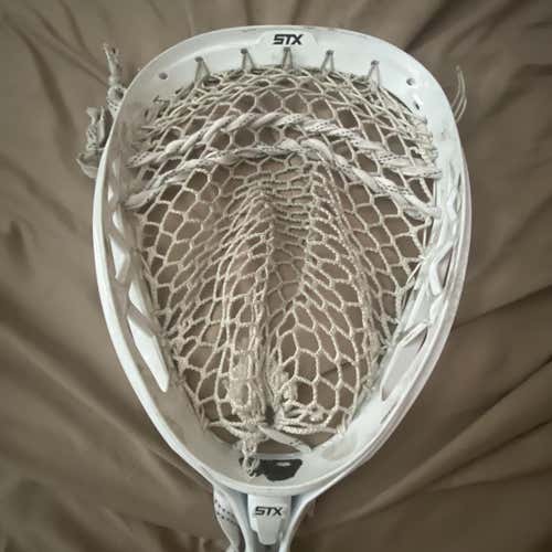White Used Goalie Strung Eclipse 2 Head