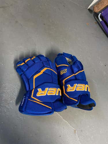 Blue Senior Bauer Supreme 2S Pro 15" Pro Stock Gloves