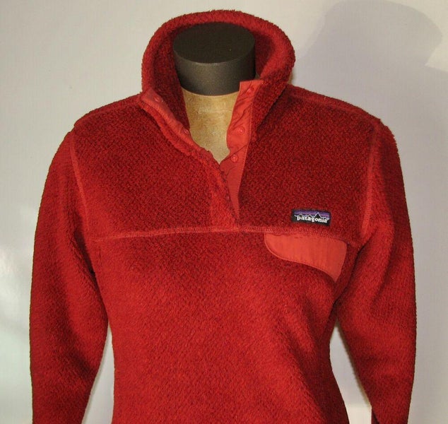 Patagonia Women's Red Re-Tool Snap-T Fleece Pullover Fleece Jacket