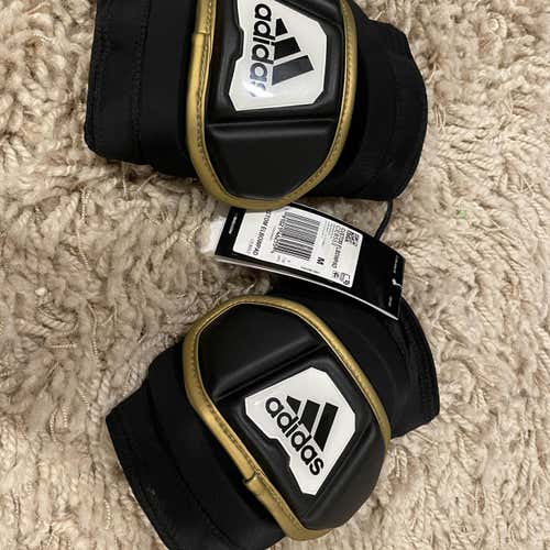 New Medium Black/Gold Adidas Freak Elbow Pads
